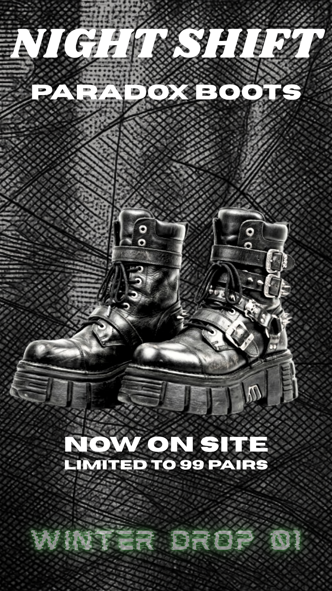 Night Shift Paradox Boots - promo
